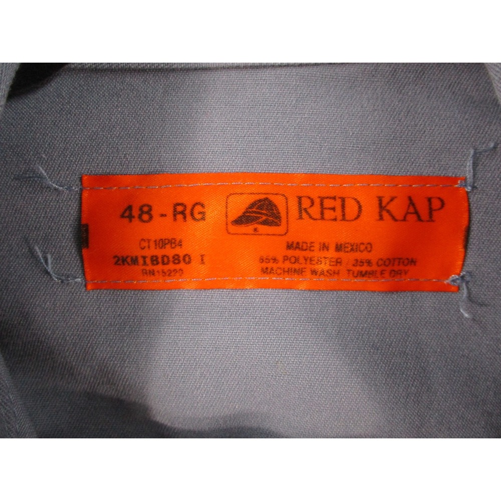Red Kap General Motors Moraine Assembly Coveralls Mens 48 RG Blue Work Jumpsuit - Picture 3 of 9